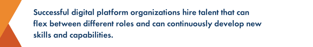 Digital platform organization strategy