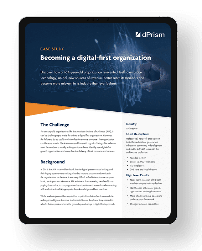 Becoming a Digital First Organization Case Study on ipad Becoming a Digital First Organization Case Study on ipad